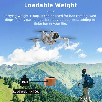 Airdrop System for DJI Mini 4 Pro Quick Release Thrower Casting Bait/Giving Gifts/Emergency Rescue Drone Accessories