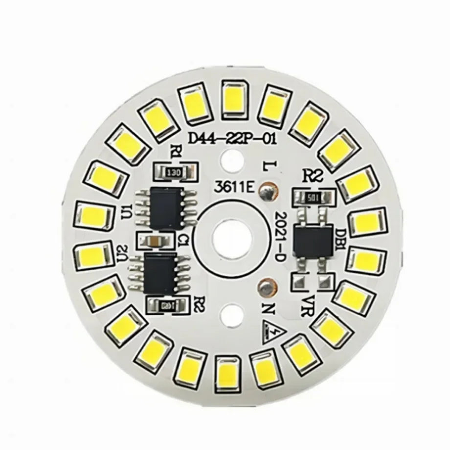 LED Bulb Patch Lamp SMD Plate Circular Module Light Source Plate For Bulb Light AC 220V Led Chip Spotlight Downlight LED Lamp