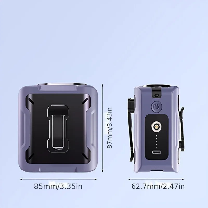 Outdoor waist hanging fan clip waist design liberates hands, multi-functional design with one device for multiple uses, realizin