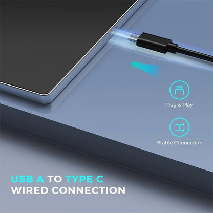 Multi-Touch Trackpad,Ultra Slim Aluminum USB Wired Touchpad Mouse for Windows 10/11 Desktop/Laptop/Notebook Computer PC