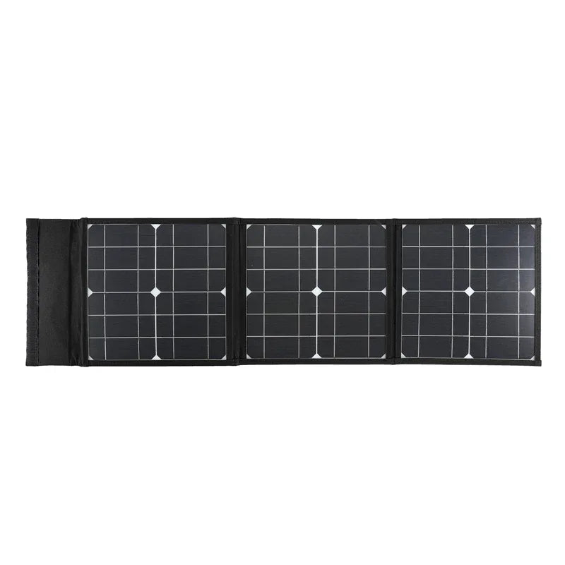 DC+USB Fast Charge 18V 100W Foldable Solar Panel Portable Solar Battery Charger Power Bank for Phone Camping Van RV Outdoor