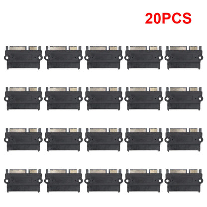 1-20PCS SATA Male To Female Power Data Converter 22Pin 7+15 Male To Female SATA To SATA Converter SATA To SATA Adapter