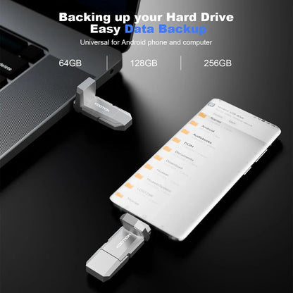 KOOTION U54 USB 3.2 Solid State Pen Drive 450MB/s High Speed Pendrive 512GB 256GB 128GB USB Type C Flash Drive OTG Memory Stick