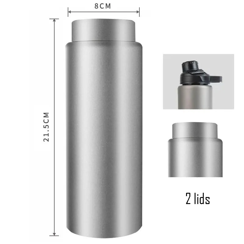 750ml Business Thermos Cup With Tea Separator,Double Layer Pure Titanium Vacuum Flasks,High-end Drinkware,Portable Water Bottle