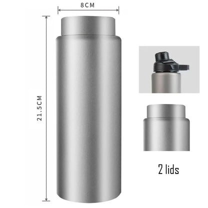 750ml Business Thermos Cup With Tea Separator,Double Layer Pure Titanium Vacuum Flasks,High-end Drinkware,Portable Water Bottle