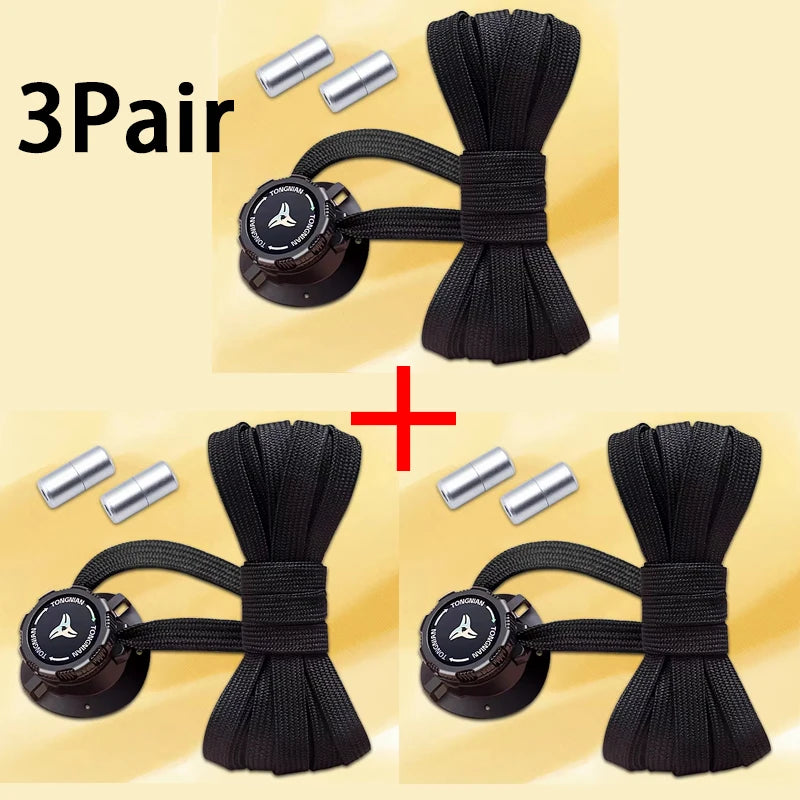 Automatic Flat Shoelaces Without ties casual shoes Swivel Buckle Laces Adults Kids Sneakers No Tie Shoe laces