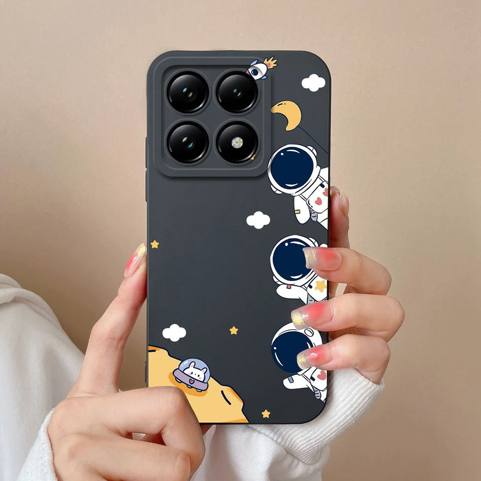 For Xiaomi 14T 14T Pro Cases Cartoon Astronaut Protective Durable Fashion Simplicity Soft Phone Cover For Xiaomi14T 14TPro Coque