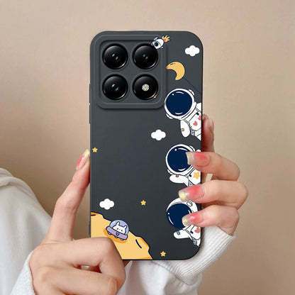 For Xiaomi 14T 14T Pro Cases Cartoon Astronaut Protective Durable Fashion Simplicity Soft Phone Cover For Xiaomi14T 14TPro Coque