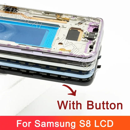 TFT Screen For Samsung Galaxy S8 LCD With Frame G950F G950U Touch Screen Repairment Parts Assembly Display Without Fingerprints