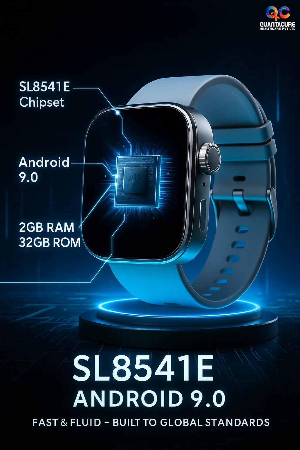 2025 QC AX10 4G SIM GPS Outdoor Android Smartwatch 2.06 Inch AMOLED 270 Rotating Camera 2+32GB Health Tracker Sport Watch MS10