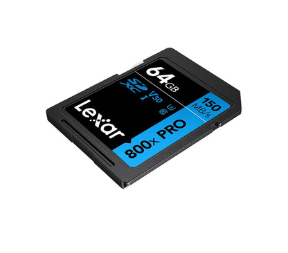 Lexar SD Card 800x Pro Read 150MB/s SDXC Flash Card 64GB 128GB 256GB V30 UHS-I SDHC 32GB Memory Card Storage Card For Camera