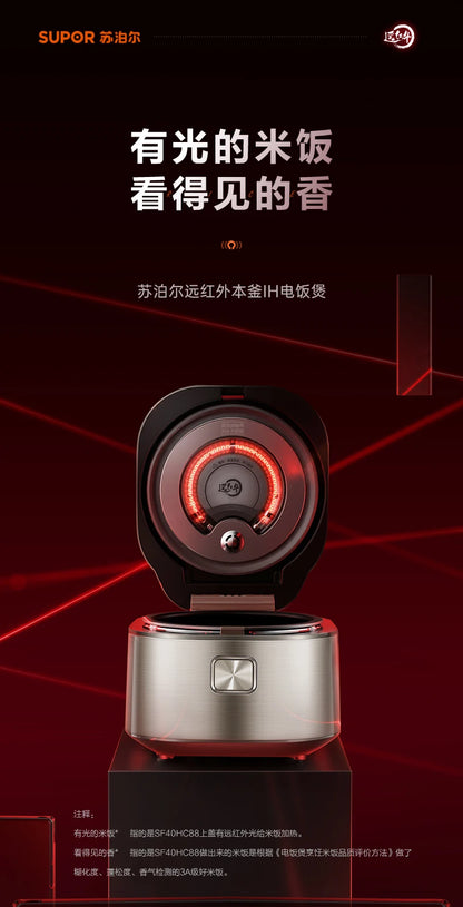 Far-infrared Kettle Rice Cooker Household 4 Liters Large-capacity Smart Rice Cooker Rice Cooker 220V Electric
