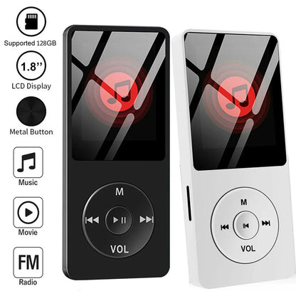MP3 Player Outdoor Sports Fitness Mini Mp4/mp3 Support Bluetooth Lossless Hifi Music Player FM Radio Recorder Sport 128GB