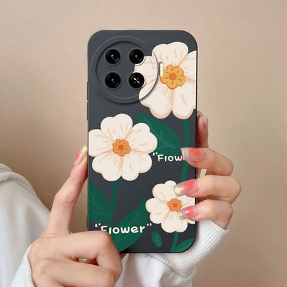 Cover For Tecno Spark 20 Pro+ 4G Case Phone Bags Pretty Flower Liquid Soft Silicone Shell For Tecno Spark20 Pro Plus Funda Coque