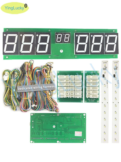 Naughty Beans Coin operated amusement equipment hit hammer game Arcade machine board with wires display led  button DIY kit 12V