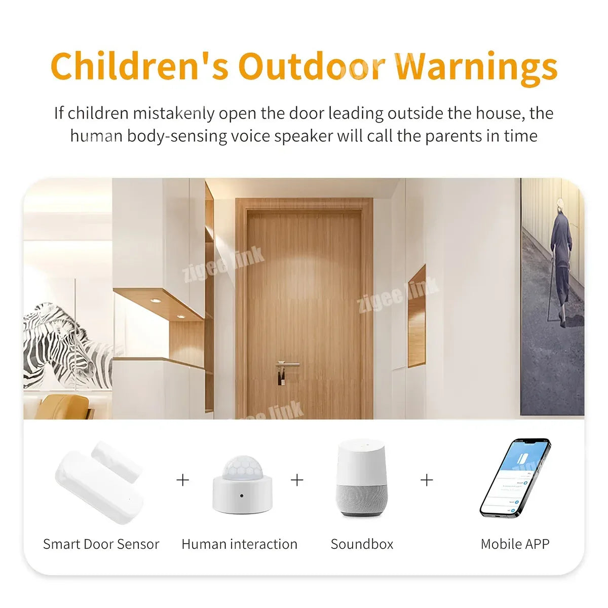 Tuya Zigbee 3.0 Smart Door Sensor Window Magnetic Sensor Wireless Door Alarm Detector Smart Home Security System