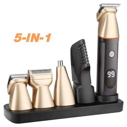 XIAOMI Youpin 5 in 1 Hair Trimmer Machine LCD Display Clippers Barber Professional Hair Cutting Machines Men's Electric Shaver