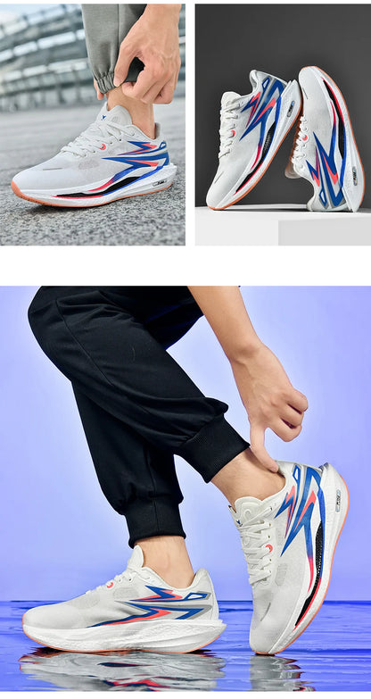 Men's Running Shoes Jogging Breathable Mesh Cushioning Non-Slip Outdoor Casual shoes Couple Trainer Race Sneakers Off-road Shoes