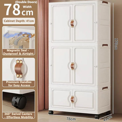Locker Locker Locker Household Locker Clothes Installation Free Plastic Multi Layer Foldable Large Capacity Practical Cabinet