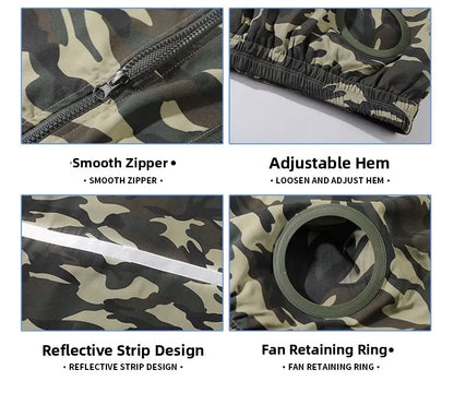 Summer 4 Fans Air Conditioning Cooling Vest Men Women Ultralight Outdoor Jacket Sun Protection Windbreaker Travel Fishing Sports