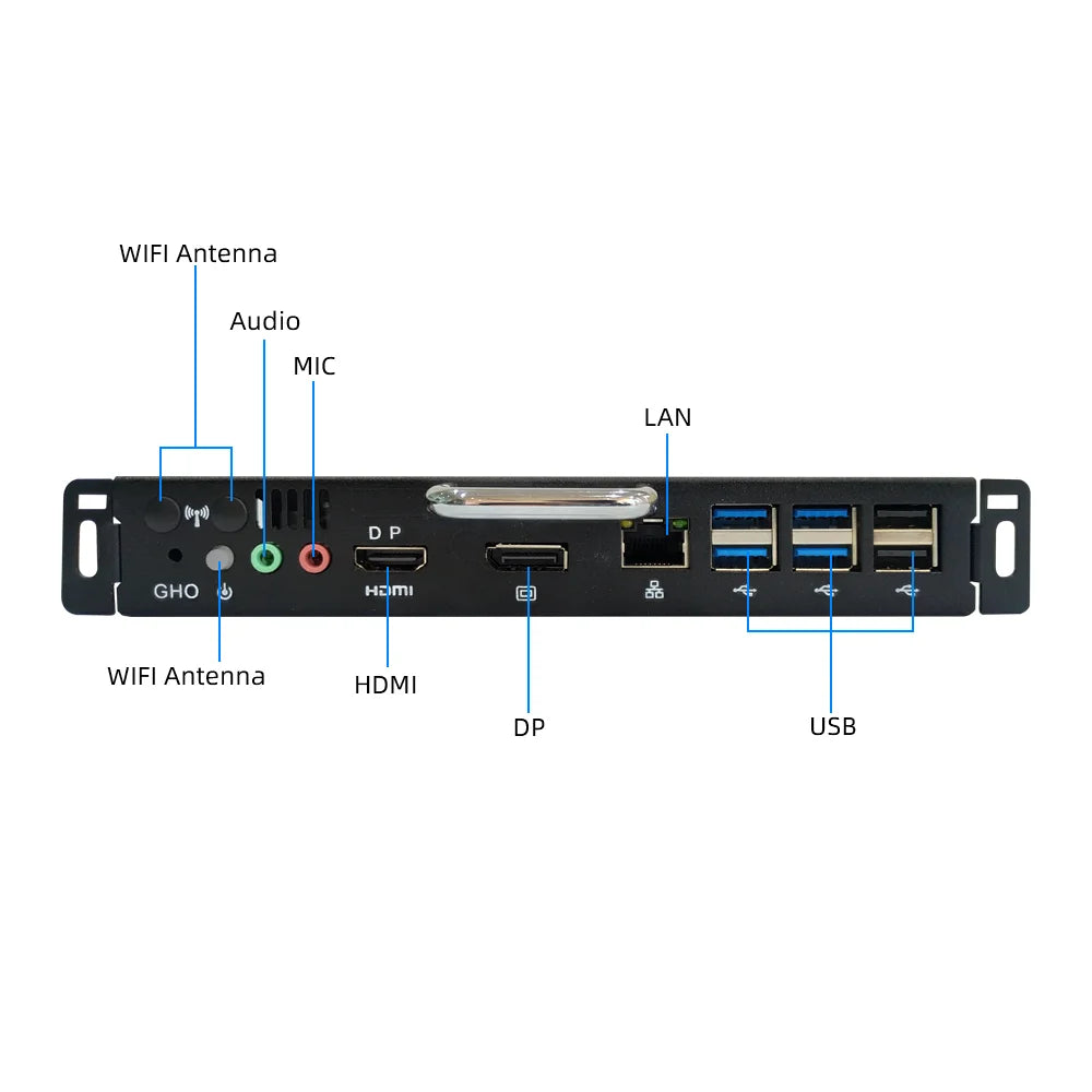 TexHoo OPS Mini PC Computer Intel Core i5 12450H Processor Windows 11 Pro DDR4 SSD For Conference Teach Screen Builtin Host 30MM