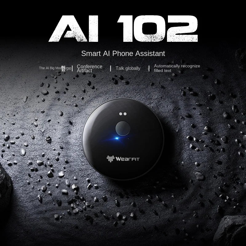 Smart Translating AI 102 Phone Assistant Language Translate Bluetooth Voice Translator Portable Audio Recognition Translation