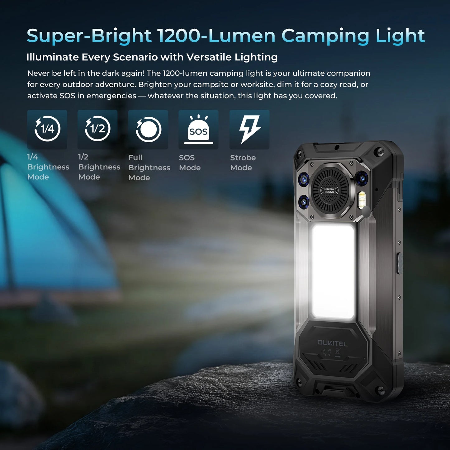 OUKITEL WP61 Ultra Rugged Phone 20000mAh, 6.78'' HD+ 36GB(12+24)+512GB ROM, 108MP Android 16 NFC 5G Smartphone - Thermal Imaging
