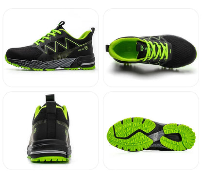 Oulylan Puncture Proof Work Safety Boots Man Breathable Work Shoes Male Men's Fashion Safety Shoes  Steel Toe Sneakers