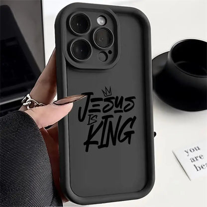 J-Jesus Is King Phone Cover Case for iPhone 17 Pro Max 16 Air 12 Pro 14 13 11 15 Plus 17Pro