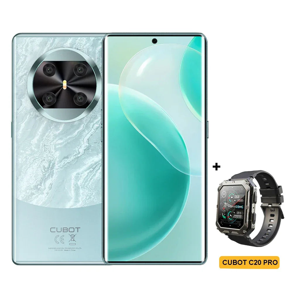 [NEW] CUBOT Android Smartphone X90, 6.67" AMOLED Curved 120Hz Display, 32GB RAM (16GB+16GB), 256GB ROM, Helio G99, NFC, 100MP