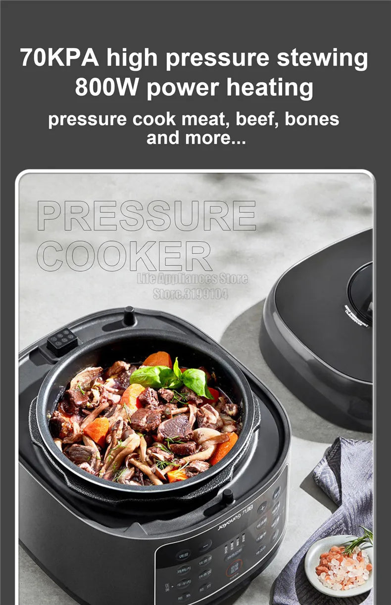 Joyoung B991 Pressure Cooker 70KPa Double Lids 220V Electric Air Fryer Multifunctional 4-In-1 Rice Cooking Pot 24H Appointment