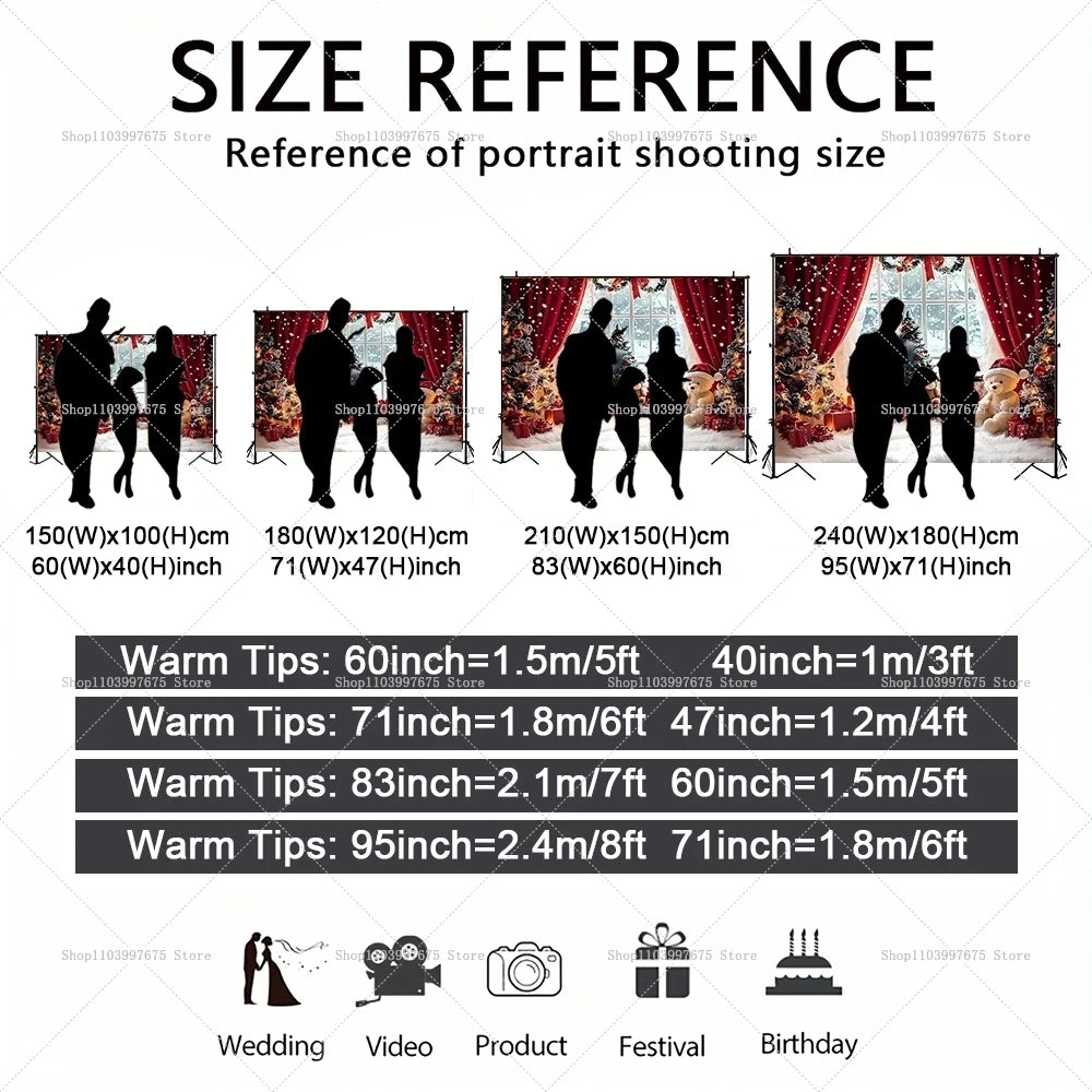 Merry Christmas Backdrops Wonderland Snowman Decor Photography Background Kids Birthday Party Baby Shower Banner Party Supplies