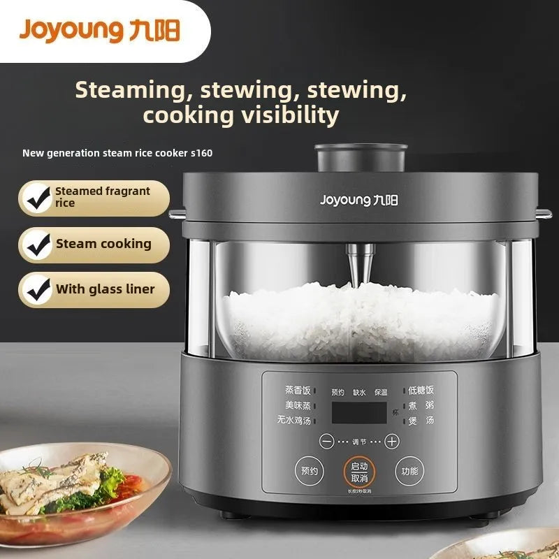 Steam rice cooker smart home low-sugar glass inner liner steamer multi-function rice cooker S160