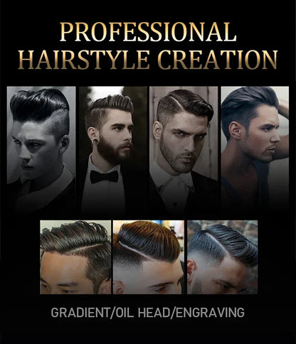 Kemei 1691  Professional Barber Cutting Machines  Rotation Speed Adjustment LED Display Men's Hair Clipper Trimmer