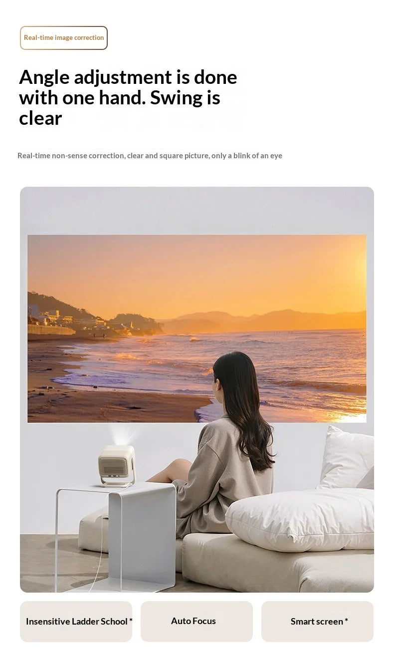 JMGO N1 AirL Projector Tricolor laser 1100cvia 3000：1 Ultra High Dynamic Contrast Projectors Intelligent Obstacle Avoidance