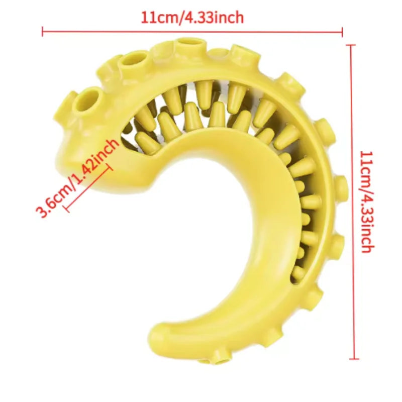 Dog Teething Toy Chew Stick Bite Resistant Fun Leak Proof Food Toy Pet Teether Cleaner Stick