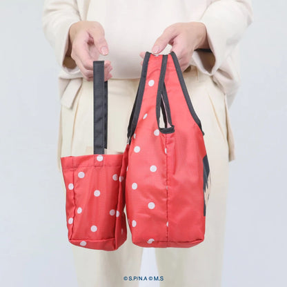 New Cherry Small Ball Japanese Cartoon Style Waterproof Stackable Handheld Lunch Box Bag Convenient Beverage Bag Family Storage