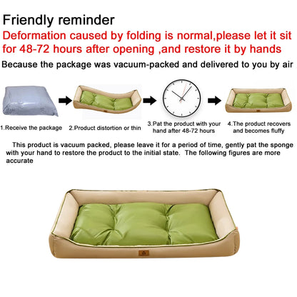 Large Dog Bed Waterproof Dog Bed for Big Dogs Summer Cooling Cat Bed Soft Sleeping Pet Mat All Seasons Puppy Mat for Chihuahua