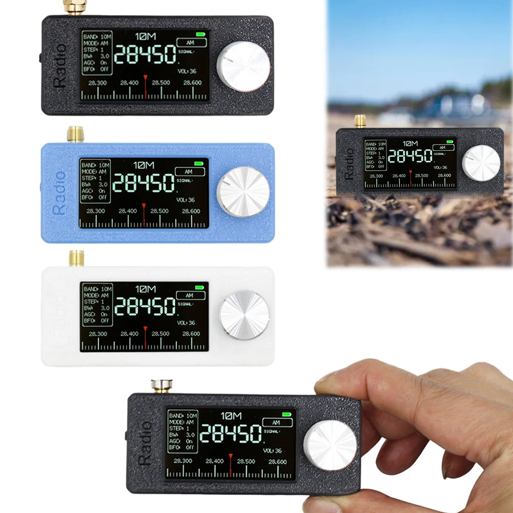 SI4732 0.5-108mhz Portable Radio 1.9inch IPS Screen Pocket Mini Radio LSB USB AM FM FM/AM Radio HF SW MW VHF Radio