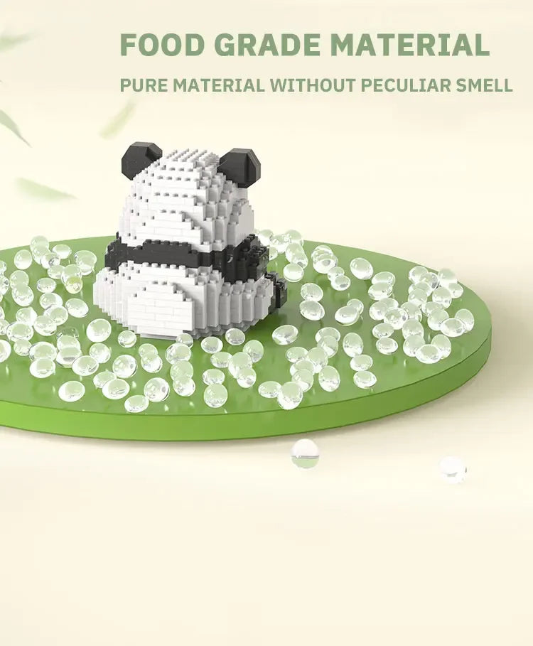 Blocs de construction Panda mignon et miniature à assembler soi-même, style chinois, jouet éducatif pour enfants.