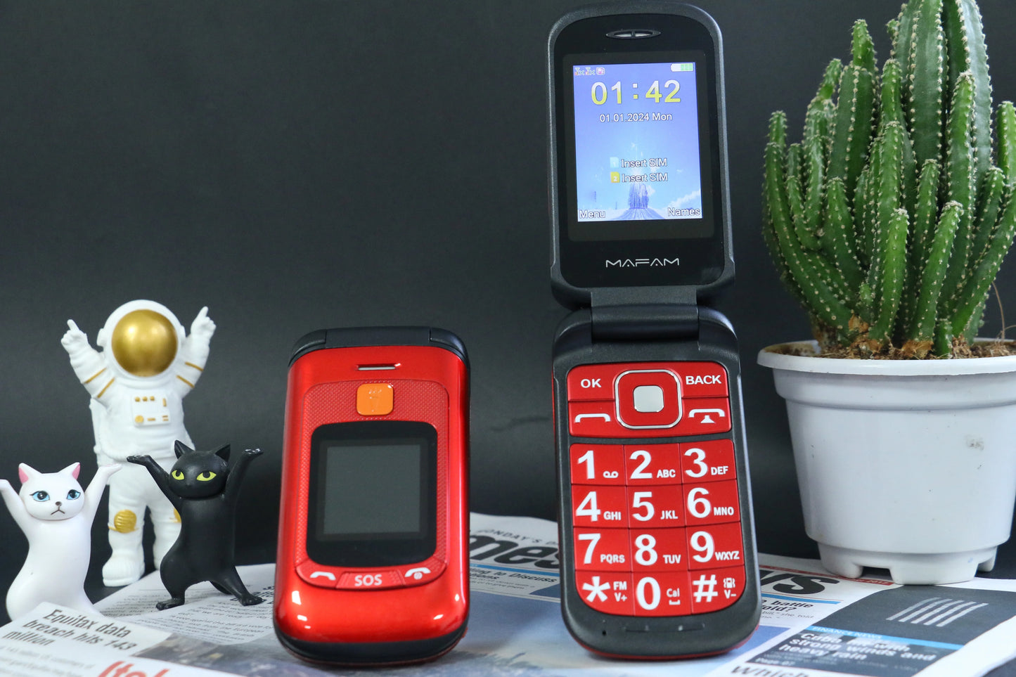 Mafam F899 Small Cover Folded Elderly Mobile Phone For Seniors Dual Display SOS Button Fast Quick Call Anti-Scratch Low Price