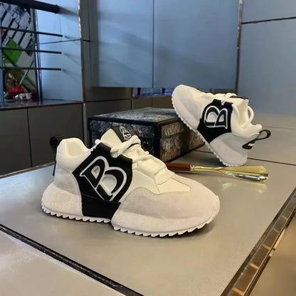 Chunky Sneakers Mens Designer Cover Bottom Sport Shoes Fashion Casual Microfiber Leather Upper Increased Internal Platform Shoes