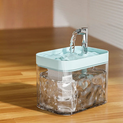 1000ml Automatic Pet Water Fountain Transparent USB Power Cat Water Dispenser for Indoor Dog and Cat Water Feeding Supplies