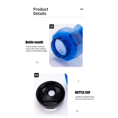 2.6L Sports Dumbbell Shaped Kettle Sport Water Bottle Outdoor Indoor Fitness Cycling Water Bottle Camping Cold Water Bottle