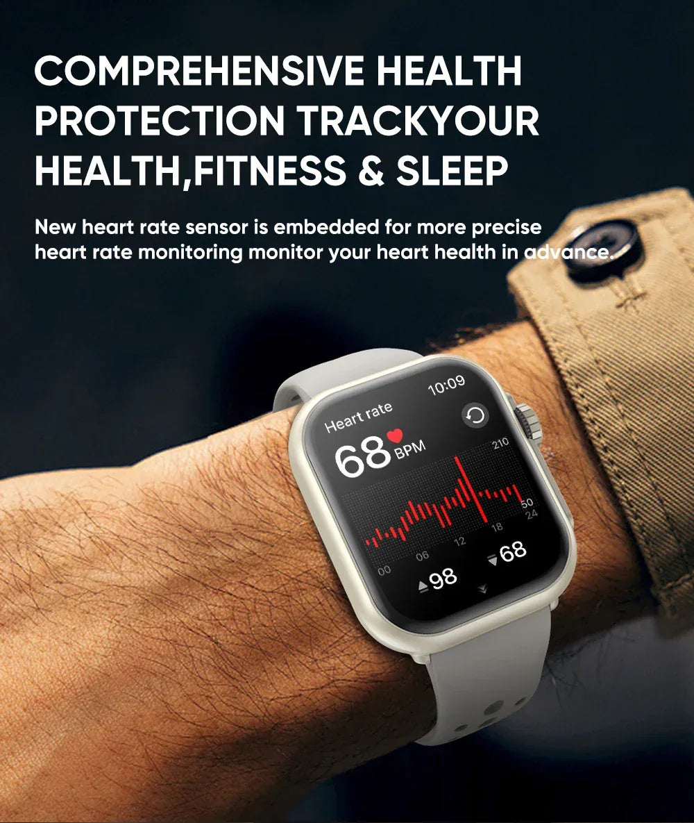 Watch Ultra 2 SE Men Women 1000mAh AMOLED Heart Rate 100+Sport Bluetooth Call GPS Track Waterproof Smart Watch For IOS Android