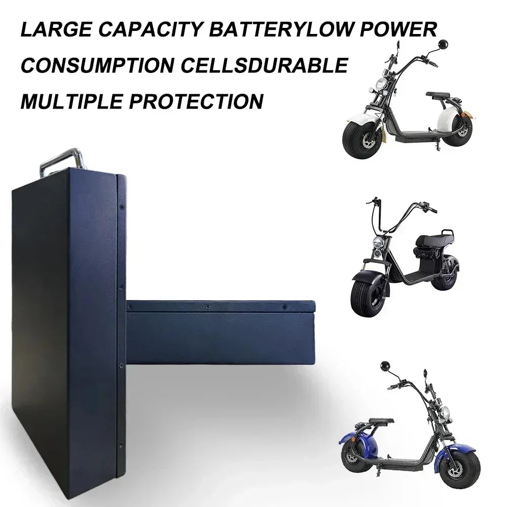 🔋60V 20Ah-60Ah Electric Motorcycle Li-ion Battery Pack 2000W For Harley Two Wheel Foldable Citycoco Electric Scooter,Free Charg