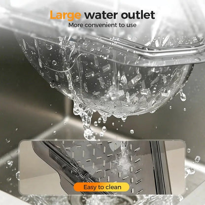 Creative Triangular Sink Drain Basket Transparent Multifunction Kitchen Organizer Hanging Filter Mesh Basket Sink Gadgets