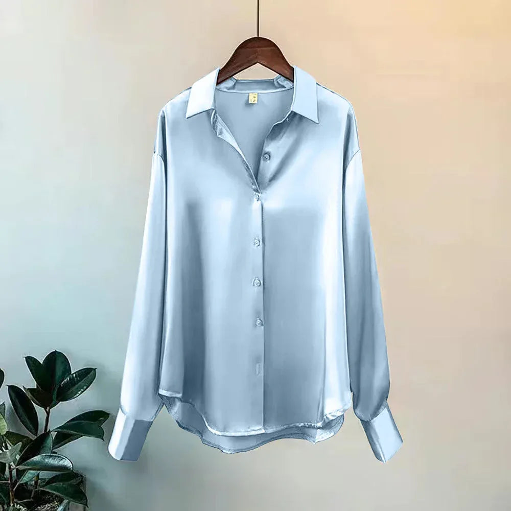 Office Lady Shirts And Blouses Woman Top Autumn Winter Korean Long Sleeve Button Elegance Sweet Casual Summer Fashion Shirts