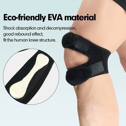 1 PCS Adjustable Sports Knee Pad Patella Band Elastic Bandage Band Football Basketball Sports Knee Pad Fitness Sport Knee Brace