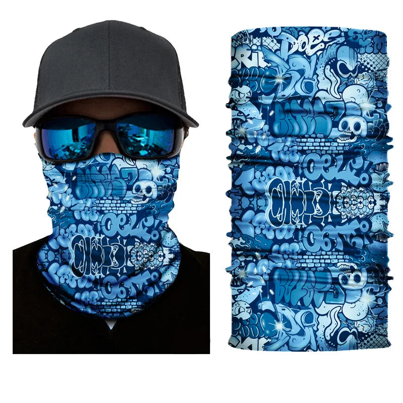 UV Protection Face Mask Neck Gaiter Windproof Scarf Sunscreen Breathable Bandana Balaclava for Sport Outdoor Running Motorcycle